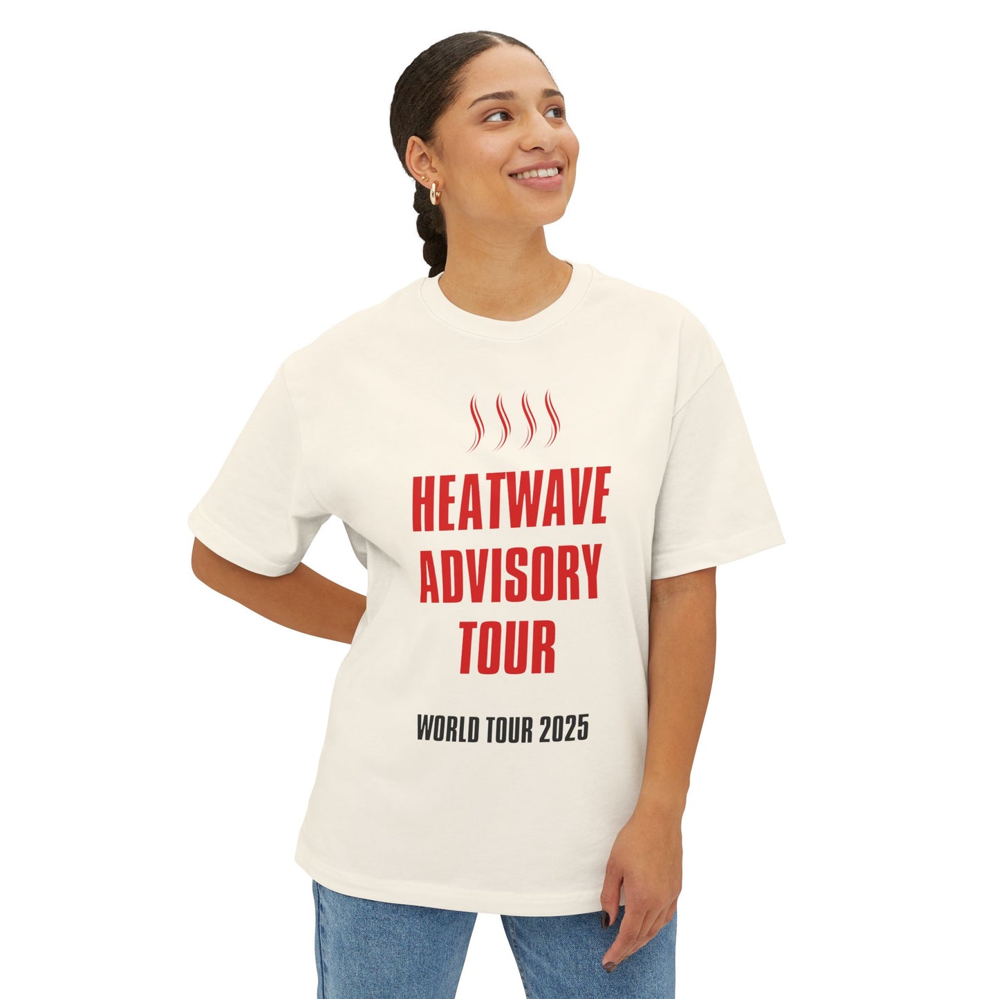 Heat Wave Tour 2025 - Unisex Oversized Boxy Tee