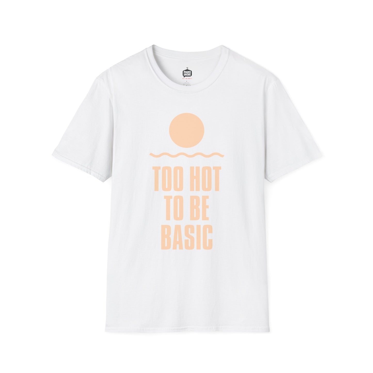 Too Hot to Be Basic' - Summer Vibes Unisex Softstyle T-Shirt'