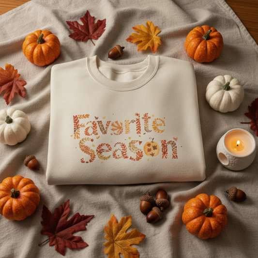 “Favorite Season” Unisex Premium Crewneck Sweatshirt