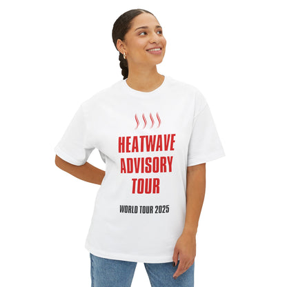 Heat Wave Tour 2025 - Unisex Oversized Boxy Tee