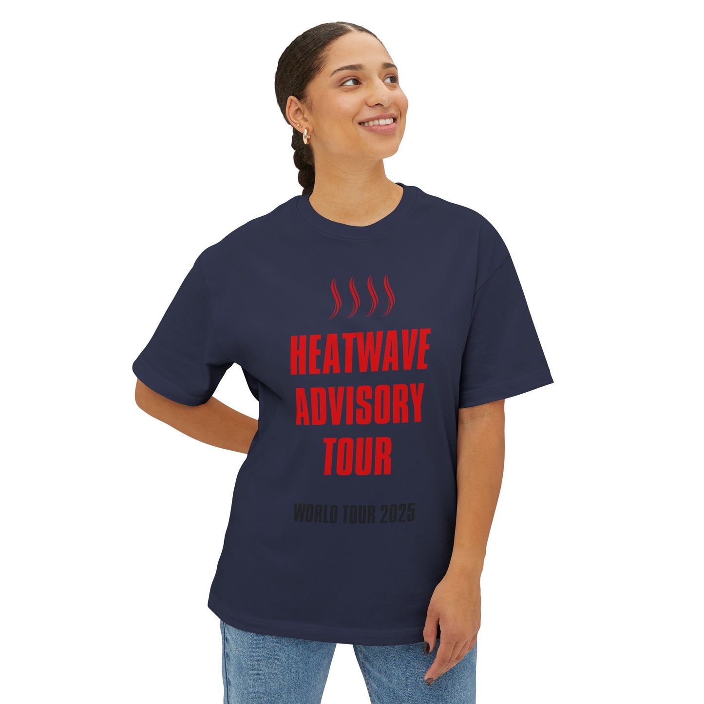 Heat Wave Tour 2025 - Unisex Oversized Boxy Tee